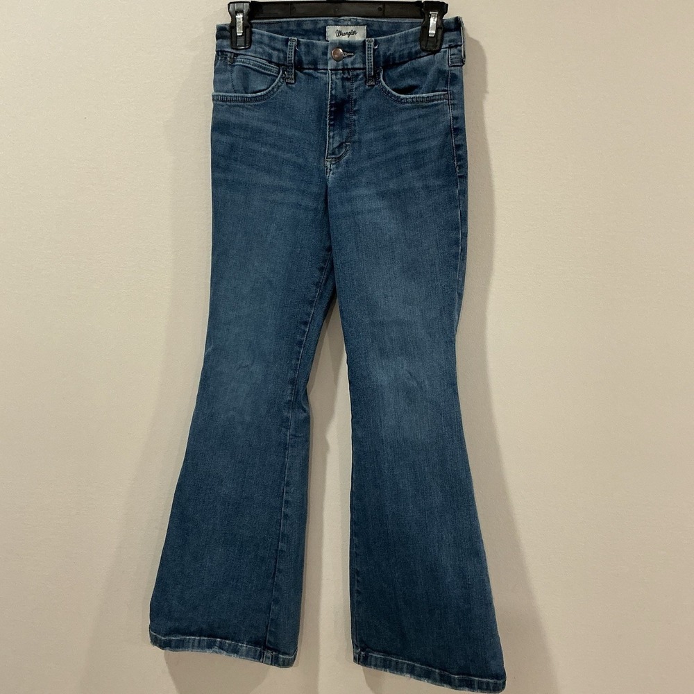 Wrangler Bespoke Pearl High Rise Bootcut Medium Wash Western Women's Jeans 27x30